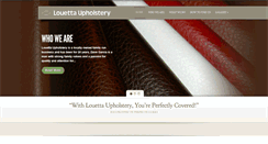 Desktop Screenshot of louettaupholstery.com